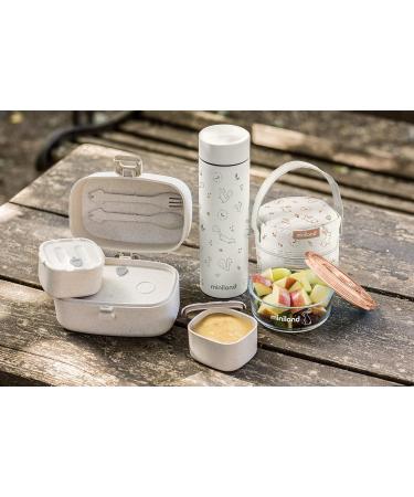 Miniland 89262 NATUR THERMOS CHIP - 450ml Insulated Baby Food Bottle | Multi-Coloured Green | International Shipping Available - Buy Online on GoSupps.com