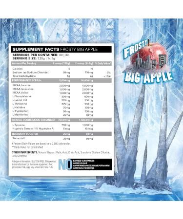 EHP Labs x Ghostbusters Beyond BCAA Powder Amino Acids Supplement for Muscle Recovery - 8g Sugar Free BCAAs Amino Acids Post Workout Recovery Powder & EAA Amino Acids Powder - 60 Servings (Big Apple) Frosty Big Apple - Buy Online on GoSupps.com