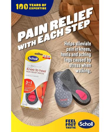Scholl Orthotic Insole for Knee to Heel Pain Relief UK Size 9-11 - 1 Count - Buy Online on GoSupps.com