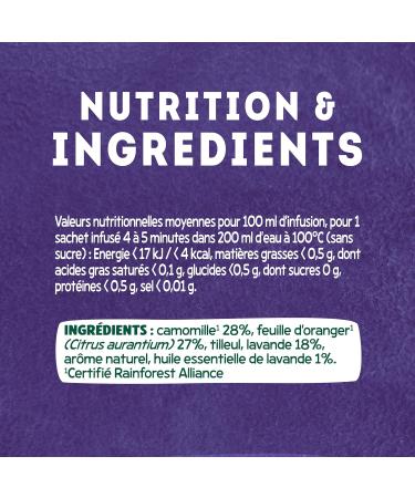 Elephant Pure Relaxation Infusion Chamomile Orange Leaf and Lavender Flavor 100% Natural Ingredients 20 Sa - Buy Online on GoSupps.com