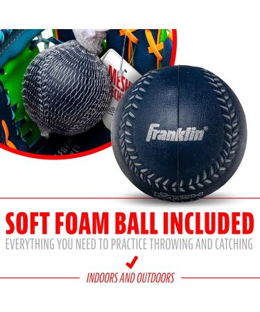 Shop Franklin Sports 9.5 Teeball Fielding Glove & Ball Set - Navy/Lime/Orange | International Shipping Available - Buy Online on GoSupps.com