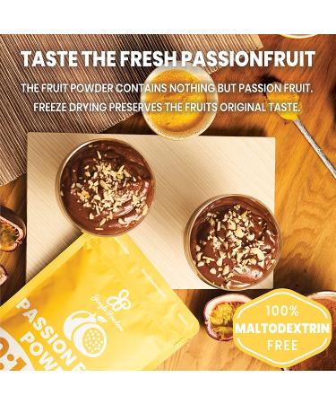 Jungle Powders Passion Fruit Powder 3.5oz - Freeze Dried Natural Unsweetened Superfood Extract - Buy Online on GoSupps.com
