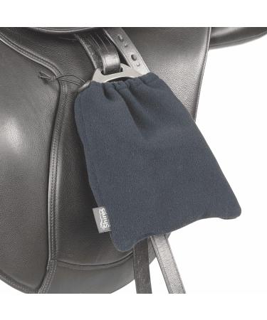 Shires 9440 Fleece Stirrup Covers Navy One Size Navy Blue - Buy Online on GoSupps.com