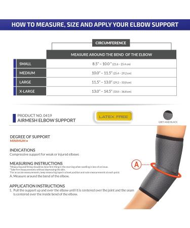 Buy Champion Elbow Brace - Lightweight Airmesh Support for Large Size | International Shipping Available - Buy Online on GoSupps.com