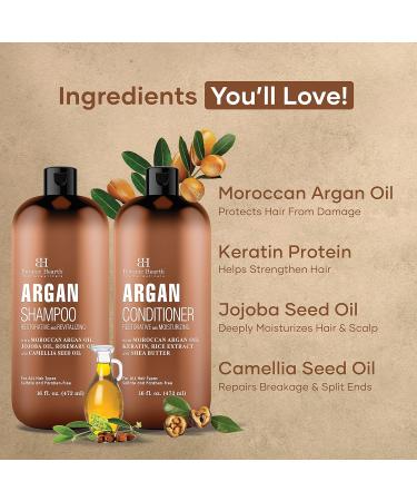 BOTANIC HEARTH Vegan Collagen Biotin Shampoo and Conditioner Set - With Keratin Restorative & Moisturizing Hair Loss and Thinning Hair Fights Hair Loss - Sulfate Free for Men and Women 16 fl oz each - Buy Online on GoSupps.com