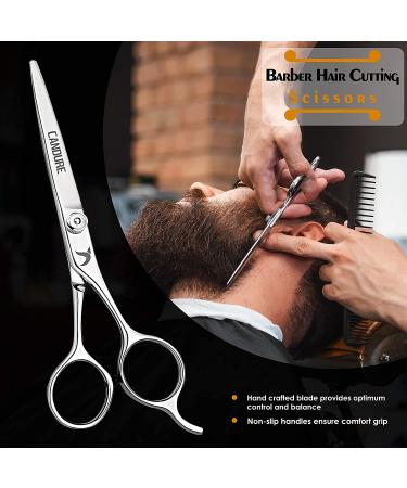 Candure Beard Mustache Scissors 5.5 - Salon Facial Hair Cutting Shears with Razor Edge Blades - Buy Online on GoSupps.com