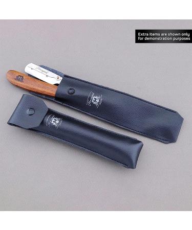 Haryali London Men's Razor Set - Premium Barber Razor Knife with Leather Pocket & Wood Handle for Precision Shaving - Buy Online on GoSupps.com