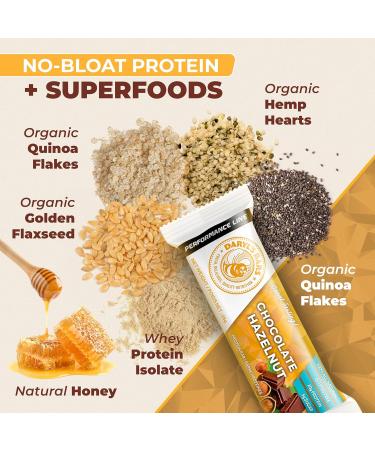 Daryl's Bars Chocolate Hazelnut On the Go Whey Protein Bars Gluten Free 20gr of Protein Snack Meal Replacement Pack of 1 Chocolate Hazelnut 12 Count (Pack of 1) - Buy Online on GoSupps.com