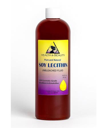 Lecithin Soy Unbleached Fluid Liquid Emulsifier Emollient Stabilizer Pure 48 oz - Buy Online on GoSupps.com