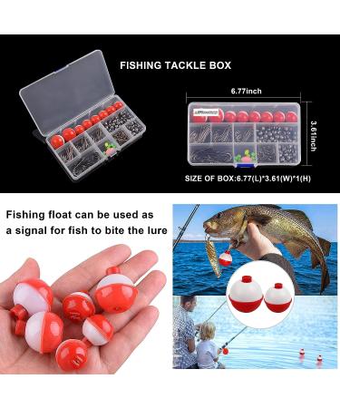 160pcs Fishing Bobbers Tackle Kit with Assorted Hooks & Terminal Tackle - Trout, Catfish, Panfish - Buy Online on GoSupps.com