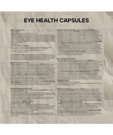 Bulk Eye Health Supplement Capsules - Zeaxanthin Lutein & Blueberry Extract - Pack of 30 for Optimal Vision Care - Buy Online on GoSupps.com