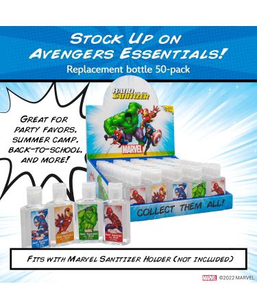 Disney Store Marvel Hand Sanitizer Holder Set - Pack of 4 | Refillable & Portable Sanitizers with Clips - Buy Online on GoSupps.com