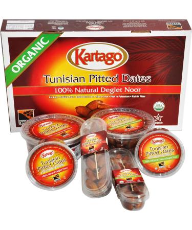 Pitted Dates - Kartago Deglet Noor Tunisian Dates, 7.05 oz Pack - All Natural & Fat-Free - Buy Online on GoSupps.com
