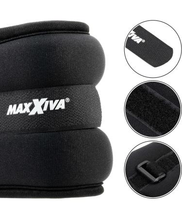 MAXXIVA Running Weight Set - 2 x 0.5kg Weight Cuffs for Arms & Legs | Iron Sand Filling for Strength Training Jogging & Rehab Fitness - Buy Online on GoSupps.com