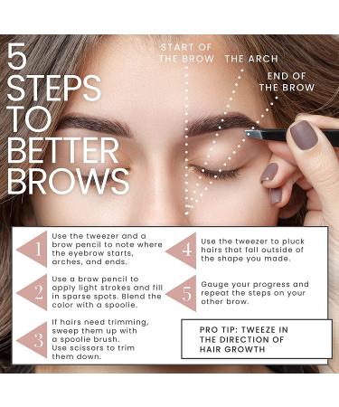 Tweezer Guru Slant Tip Eyebrow Tweezers - Professional Stainless Steel for Precision Hair Removal - Buy Online on GoSupps.com
