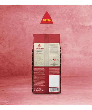 Delta Caf s Caf en Grains Espresso Bar Paquet de 2 x 1kg Intensit 14 Arabica & Robusta Notes Caramel & pices Pour Machines Automatiques et Moulins - Buy Online on GoSupps.com
