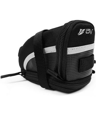BV Bicycle Strap-On Saddle Bag | Medium Cycling Bag with Reflective for Safety Ride | Seat Bag for Essentials - Buy Online on GoSupps.com