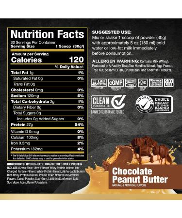 Allmax ISOFLEX Whey Protein Isolate - Chocolate Peanut Butter - 27g Protein Zero Fat & Sugar Lactose Free Gluten Free 0.9 lb - Perfect for Muscle Gain - Buy Online on GoSupps.com