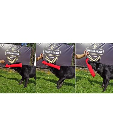 Dingo Gear Cotton Nylon Bite Sausage for Dog Training | IGP IPO Obedience | 45x8 cm | Orange - Durable Dog Sport Equipment - Buy Online on GoSupps.com