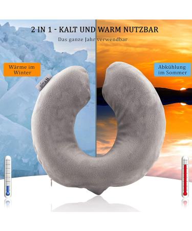 Shop Kufl Neck Heat Bottle - Large 1.5L Gray Heat Pillow with Fleece Cover for Neck Shoulder & Back Relief - International Shipping Available - Buy Online on GoSupps.com