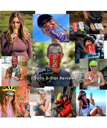 Huma Chia Energy Gel 12 Pack - Stomach-Friendly Endurance Fuel, Real Food Energy Gels - Variety Pack - Buy Online on GoSupps.com