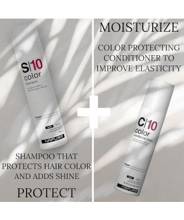 NAPURA S10 Sulfate Free Shampoo for Color Treated Hair | 6.76 oz | Enhances Shine & Volume with Silk Proteins & Red Currant | International Shipping - Buy Online on GoSupps.com