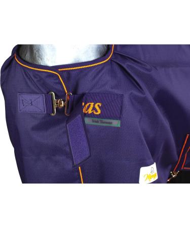 Marengos by Bucas 1200D Irish Turnout Blanket | Waterproof Rain & Transition Ceiling | Blue/Orange 125cm | Durable Outdoor Horse Cover - Buy Online on GoSupps.com