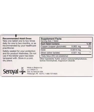 UNDA GAMMADYN Cu-Au-Ag | Oligo-Element Supplement for Copper Gold & Silver | 30 Tablets - Boost Your Health Internationally - Buy Online on GoSupps.com