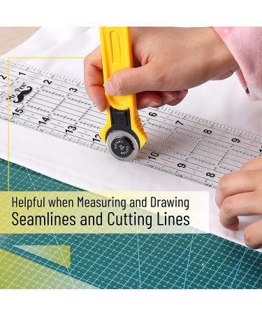 Mr. Pen- Sewing Ruler  3 x17 Inch  Acrylic Ruler  Quilting Ruler  Cutting Ruler  Acrylic Ruler for Cutting Fabric  Rulers for Quilting and Sewing  Non Slip Quilt Rulers  Sewing Supplies - Buy Online on GoSupps.com