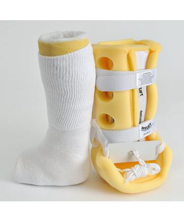 Extra Wide 6E Unisex Medical Mid Calf Crew Socks 3PK | Antimicrobial | Made in USA | White - Buy Online on GoSupps.com