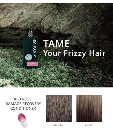 Aromase Red Rose Damage Recovery Conditioner | Detangle Frizzy Hair with Damask Rose & Jojoba Oil | Hydrate & Strengthen Hair International Shipping - Buy Online on GoSupps.com