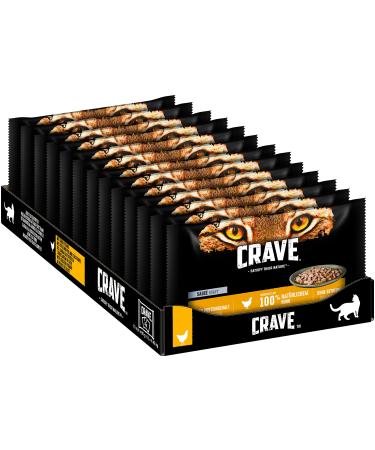 CRAVE Cat Portion Bag Multipack Sauce with Chicken 13 x 4x85g Chicken Single