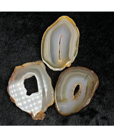 BEISHH Natural Agate Geode Slices Craft Collection Minerals Crystals for DIY Jewelry Decor Crystal Stone 1 piece - Buy Online on GoSupps.com
