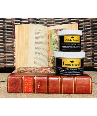 Preservatives Triple Crown Leather Preservative & Restorer (8 oz.) - Hand-Poured 80 Year Old Formula for Boots, Bags, Books - Made in USA - Buy Online on GoSupps.com