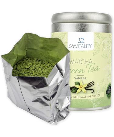 Organic Vanilla Matcha Green Tea Powder - 100g | Antioxidant and Vitamin-Rich Immunity Boost - Buy Online on GoSupps.com