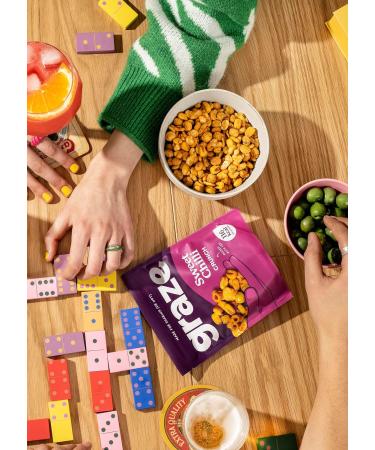 Graze - Sweet Chilli Snacks - Healthy Snacks Alternative for Crisps Mixed Nuts & Pretzels -Ideal if you Love Corn Broad beans and Corn hoops mixed Savoury Vegan Snacks (6x100g pack) - Buy Online on GoSupps.com