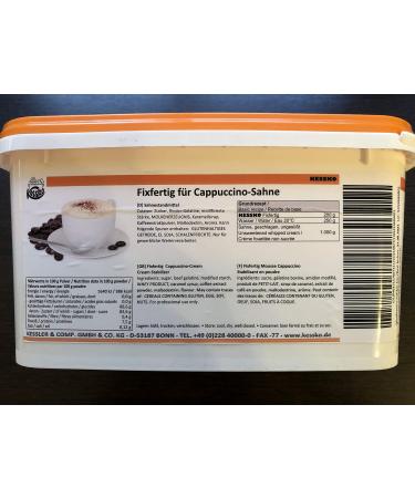 Cappuccino Kessko cream stock 900 g cream stand cream stiffener cream 0.9 kg (Cappuccino)