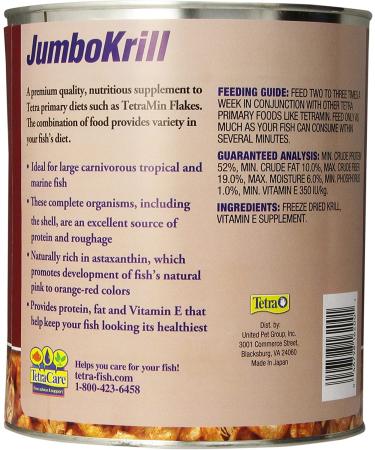 Tetra JumboKrill Freeze Dried Jumbo Shrimp 14 oz - Vitamin Enhanced | Pack of 1 - Buy Online on GoSupps.com