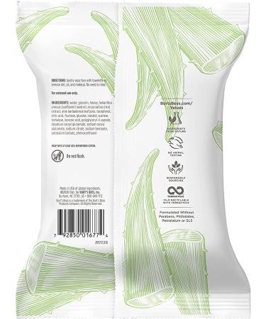 Burt's Bees Sensitive Facial Cleansing Towelettes - 30 Count (Pack of 3) | Gentle Cleansing Wipes with Cotton Extract for Sensitive Skin - Buy Online on GoSupps.com