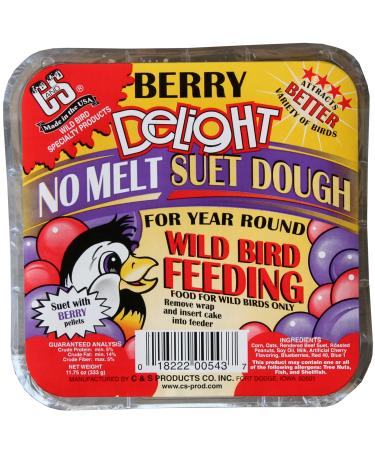 C&S No Melt Suet Dough Delights for Wild Birds 12 Pack
