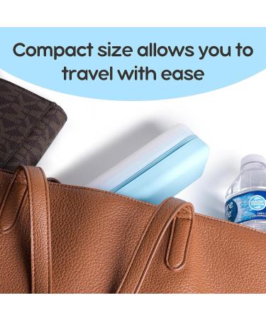 Visfresh Travel-Friendly Disposable Daily Contact Lens Case Organizer Premium Quality Water-Resistant Silicone Case with Clearly Labeled R & L Storage up to 30 lenses (Yellow) - Buy Online on GoSupps.com