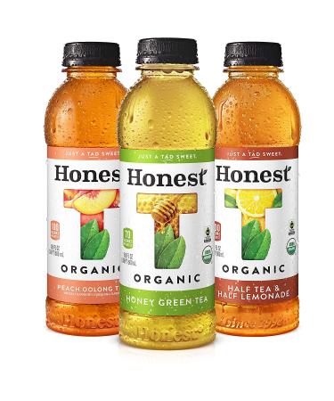 Honest Tea Variety Pack - Honey Green, Peach Oolong, Half & Half - 16.9 Fl Ounce Bottles (12 Pack) - Buy Online on GoSupps.com