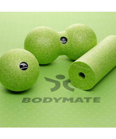 BODYMATE Fascia MINI-SET - Apple Green Mini Roll & Balls for Muscle Relief | L15xD6cm & D8cm Duo Ball | International Shipping - Buy Online on GoSupps.com