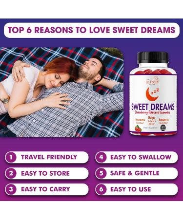 Restful Calm Sleep Gummies for Adults - Vegan Strawberry Sleep Aid | 90 Chewable Gummies | Stress Support & Relaxation - 2 Month Supply - Buy Online on GoSupps.com