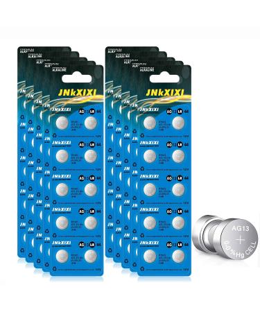 100 Pack LR44 AG13 357 Battery 1.5V SR44 A76 GP76 Lr 44b L1154c 303 Ornament Batteries Button Coin Cell Batteries JNKXIXI