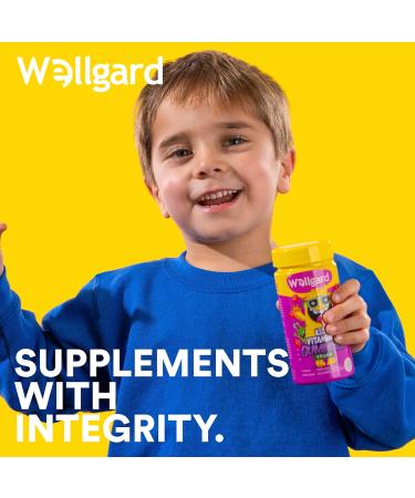 Wellgard Kids Vitamin D3 Gummies - 2 Month Supply - Vegan Mixed Berry Flavour | Chewable Vitamin D Gummies - Buy Online on GoSupps.com