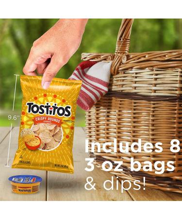 Tostitos Bite Sized Round Salsa & Nacho Cheese Cups - 16 Count Chip & Dip Pack - Buy Online on GoSupps.com