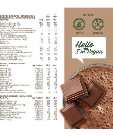 NUPO One Meal +Prime Vegan Shake Chocolatey I Tasty meal replacement shakes for a balanced diet I High in protein I No added sugars I 24 vitamins and minerals I 360g - Buy Online on GoSupps.com