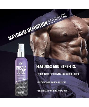 Pro Tan Muscle Juice Maximum Definition Posing Oil 4 oz - Fitness Event & Photoshoot Stage Oil - Buy Online on GoSupps.com