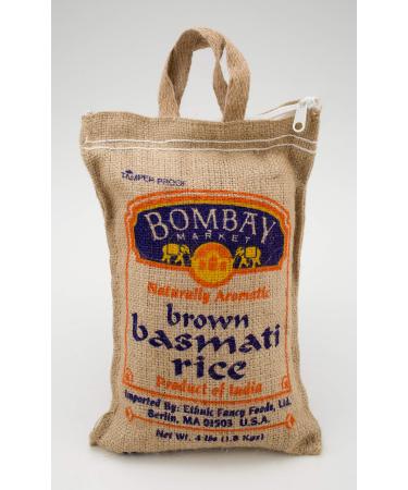 Bombay Market Basmati Brown Rice - 4 Pound Bag